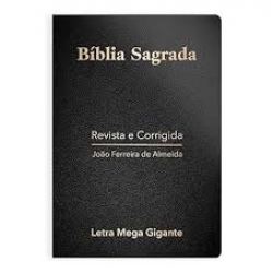 Bíblia Sagrada arc Letra Mega Gigante Capa Luxo Preta